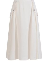 Bottega Veneta - Viscose Blend Skirt - Lyst