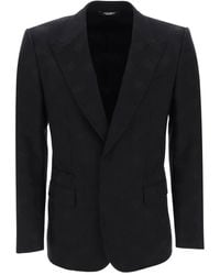 Dolce & Gabbana - Dolce & Gabbana Virgin Wool Blend Single-Breast Jacket - Lyst