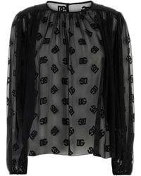 Dolce & Gabbana - Organza Blouse - Lyst