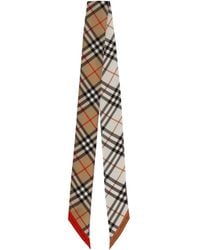 Burberry - Sciarpa Sottile "Check" - Lyst