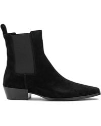 Strategia - Suede Leather Boots Ankle - Lyst
