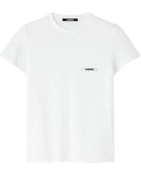 Jacquemus - "Le Tshirt Gros Grain" Short Sleeves T-Shirt - Lyst
