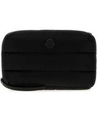 Moncler - Moncleer Mini Canvas Beauty Case 25Cm X 17Cm X 11Cm For - Lyst