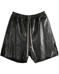 Rick Owens - Leather Shorts Boxers - Lyst