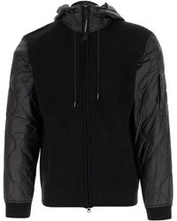 C.P. Company - C.P.Company Quilted Panel Jacket With Hood J Rombe - Lyst