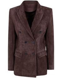 Seventy - Suede Jacket - Lyst
