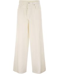 Brunello Cucinelli - High-Rise Palazzo Jeans - Lyst