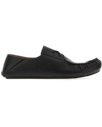 Loewe - Leather Loafers - Lyst