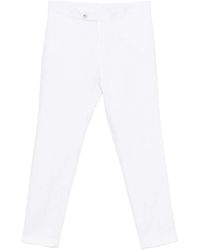 BOSS - Cotton Linen Elastane Trousers - Lyst