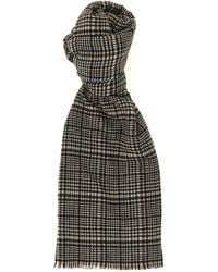 Brunello Cucinelli - Prince Of Wales Cashmere Scarf - Lyst