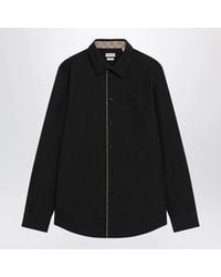 Burberry - Classic-Fit Cotton Poplin Shirt With Check Trim - Lyst