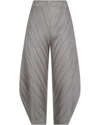 Pleats Please Issey Miyake - Pleats Please By Issey Miyake "Thicker Bottoms 1" Barrel Trousers - Lyst