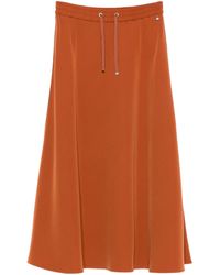 Herno - Drawstring-Fastening Maxi A-Line Skirt - Lyst