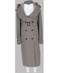 Maison Margiela - Trench Coat Fold-Down Collar Cotton & Raincoats - Lyst
