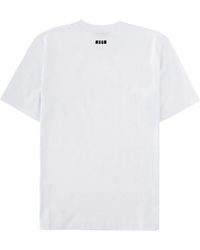 MSGM - T-Shirt Con Logo - Lyst