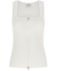Courreges - Top With Front Zip - Lyst