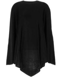 Balenciaga - Stretch Viscose Blend Cape - Lyst