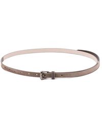 Brunello Cucinelli - Calfskin Leather Belt - Lyst