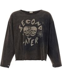 Second/Layer - 'Skull' T-Shirt - Lyst