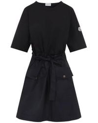 Moncler - Cotton Mini Dress - Lyst