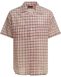 Beams Plus - "Open Collar Nylon Airy Plaid" Casual Shirt - Lyst