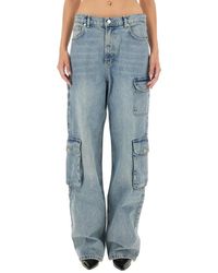 Moschino - Cargo Pants With Vintage Light Wash - Lyst