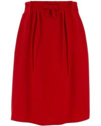 Prada - Wool Skirt - Lyst