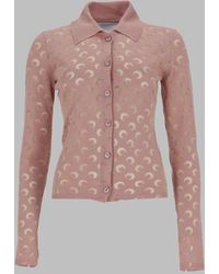 Marine Serre - Cardigan Moon Viscose Jumpers - Lyst