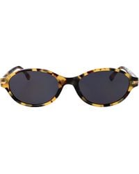 Victoria Beckham - Havana Acetate Sunglasses - Lyst
