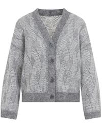 Peserico - Grigio Eclisse Cardigan - Lyst