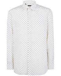 Tom Ford - Crepe De Chine Paisley Print Fluid Dit Shirt - Lyst
