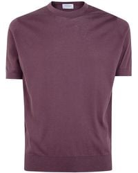 John Smedley - "Kempton" Crewneck Short Sleeves T-Shirt - Lyst