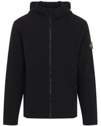 Stone Island - Cotton Hoodie Sweater - Lyst