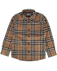 Burberry - Jr C:Kb5 Owen Ls Chk E:170626:B9368 - Lyst
