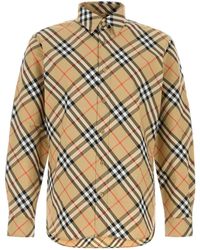 Burberry - Printed Poplin Shirt - Lyst