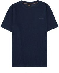 BOSS - Cotton T-Shirt - Lyst