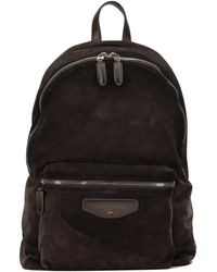 Santoni - Casual Suede Backpack - Lyst