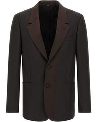 Fendi - Crepe Wool Blazer - Lyst