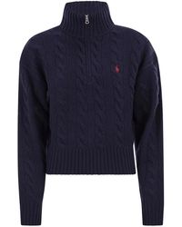 Polo Ralph Lauren - Wool And Cashmere Cable Knit Jumper - Lyst