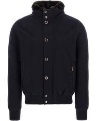 Moorer - 'Levion' Wool And Cashmere Bomber Jacket - Lyst