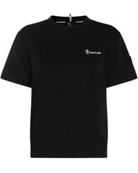 Moncler - Logo Cotton T-Shirt - Lyst