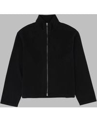 Our Legacy - Shrunken Cropped High Collar Organic Cotton Sweatshirt - Lyst