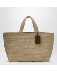 Manebí - Large Raffia Tote Bag - Lyst