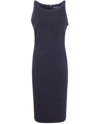 Emporio Armani - Cotton Short Dress - Lyst