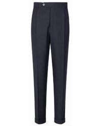 GTA - Charcoal Virgin Wool Cotton Polyamide Trousers - Lyst