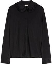 Jil Sander - Camisa Cuello Volantes - Lyst
