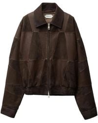 Versace - Leather Blouson - Lyst