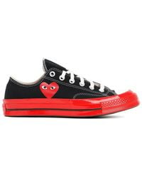 COMME DES GARÇONS PLAY - Heart Print Sneakers - Lyst