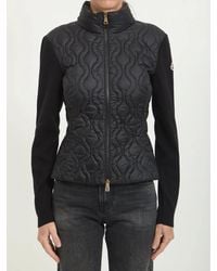 Moncler - Quilted Zip-Up Cardigan - Lyst