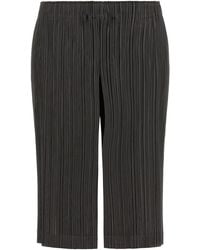 Pleats Please Issey Miyake - 'Thicker Bottoms 2' Bermuda Shorts - Lyst